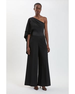 Satin Back Crepe Tailored Jumpsuit