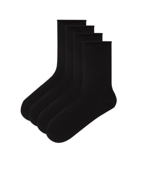 4-Pack Katoenen Crew Sokken