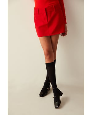Elastiska Jersey Crew-strumpor