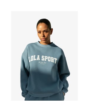 The Lola Club Dames sweater jayla denim blauw