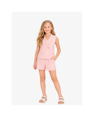 Abel & Lula Meisjes set bermuda gilet suit