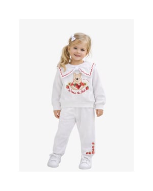 Monnalisa Meisjes joggingpak winnie de pooh wit