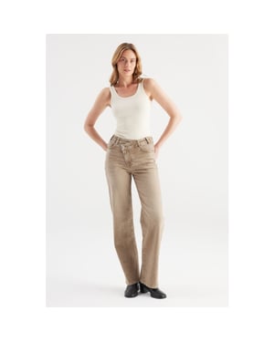 C.O.J. Denim Broek cora peanut denim