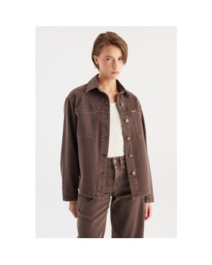 C.O.J. Denim Spijkerjasje tamara mocha