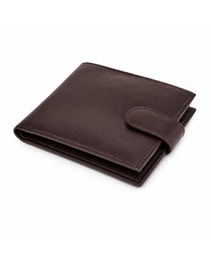 Woodland Leather Brown 4.5" RFID Multi Pocket Wallet