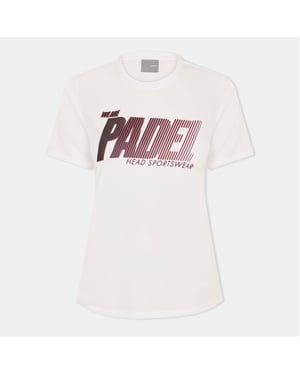 Women's Head Padel Printed Logo Crew Neck Short Sleeve T-Shirt in White