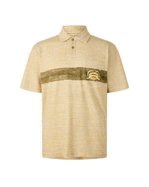 Men's C.P. Company Short Sleeve Polo Shirt in Antque Moss 246