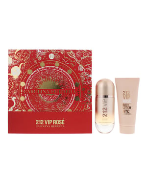 Carolina Herrera 212 Vip Rose Eau de Parfum 80ml & Body Lotion 100ml Gift Set