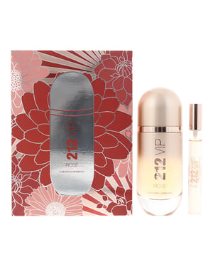 Carolina Herrera 212 Vip Rose Eau de Parfum 80ml & 10ml Travel Spray