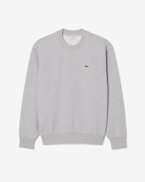 Long Sleeve Logo Detail Sweatshirt in Grey