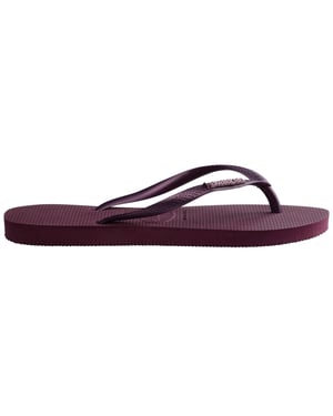 Women's Havaianas Embllshoody S Thong Toe Flip Flops in Purple Soil
