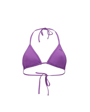 Women's Puma Tri Fold Triangle Bikini in Purple
