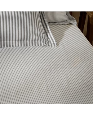 Yard Hebden Narrow Striped 100% Cotton Fitted Sheet