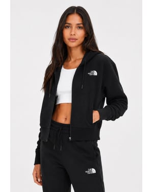 The North Face Womens Icon Crop Hoodie in Black