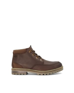 Barbour Mens Fentonn - Branded Leather Lace-Up Boots