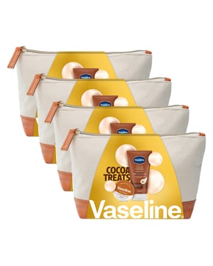 VASELINE Cocoa Treats Beauty Bag Gift set 2 piece, Pack of 4