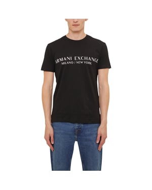 Armani Exchange 8NZT72 Mens T Shirts Milano New York Crew Neck Soft Cotton Tee
