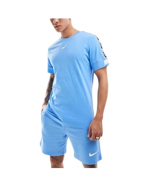 Nike Mens T-Shirts Tape Repeat Fleece Casual Cotton Sportswear Gym Outfit Top