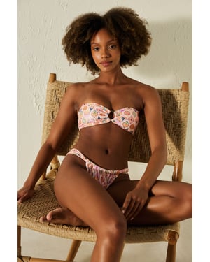 Lage taille bloemenbikini onderbroek