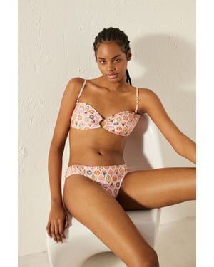 Bloemen Mid-waist Hipster Bikini Onderbroek