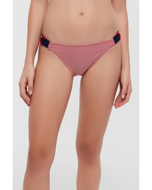 Lage Taille Gestreepte Bikinibroekjes
