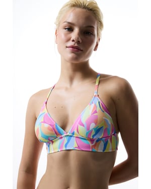 Abstract Print Convertible Bikini Top