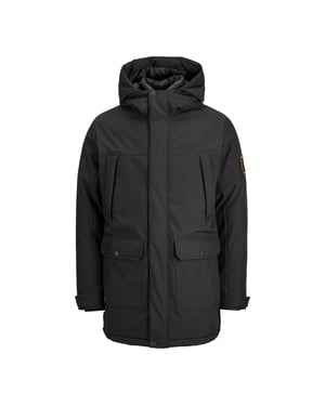 Jack & Jones Jas winter Finn Softshell Parka Zwart