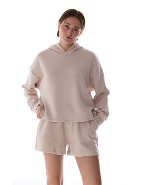 Oversized Knit Hoodie