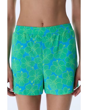 Bloemige Geweven Shorts met Elastische Taille
