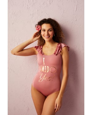 Printed Sleeveless One-Piece Swimsuit