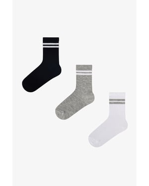 3-pack ungdoms mälkocksocksar