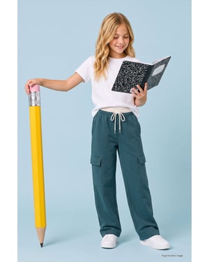 Jeugd Unisex Elastische Taille Brede Pijpen Sweatpants