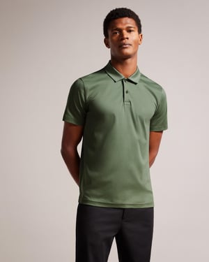 Ted Baker Zeiter Heren Korte Mouwen Slim Fit Zachte Touch Polo