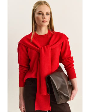 Regular Fit Crew Neck Ribbed Sweater