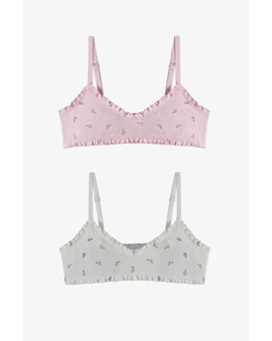 Floral Triangle Eerste Beha, 2 Pack