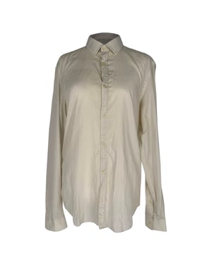 Burberry Pinstripe Button-Down Shirt in White Cotton