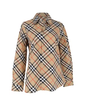 Burberry Vintage Check Shirt in Beige Cotton