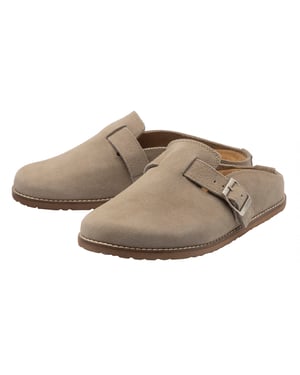 Ladies Buckle Clog Slippers Stone Closed Toe Mule UK 3-8