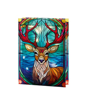 Premier Glass Reindeer Christmas Decoration (Multicoloured)