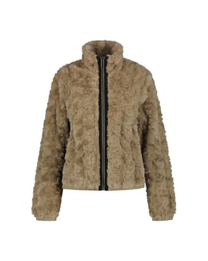 Luhta isolahti fleece sweater met rits dames -