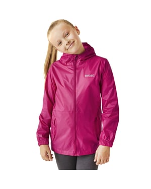 Regatta Kids Juniors Pack it III Waterproof Hooded Outdoor Walking Jacket Coat