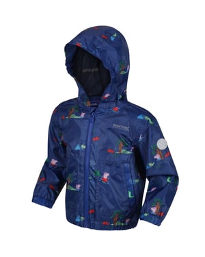 Regatta Unisex Kids Peppa Pig Muddy Puddle Outdoor Waterproof Hooded Jacket