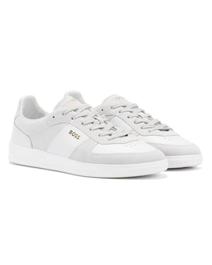Boss Brandon Suede/Leather Men's White Trainers