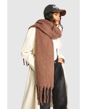 Chunky Oversized Fringe Scarf