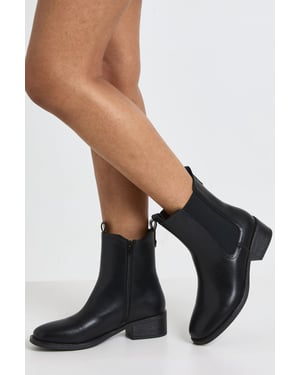 Tab Detail Chelsea Boots