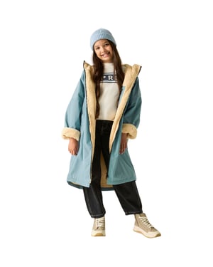 Regatta Kids Spirit Of Adventure Hooded Waterproof Warm Drying Changing Robe