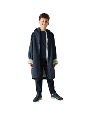 Regatta Kids Spirit Of Adventure Hooded Waterproof Warm Drying Changing Robe
