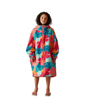 Regatta Kids Spirit Of Adventure Hooded Waterproof Warm Drying Changing Robe