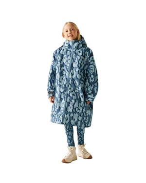 Regatta Kids Spirit Of Adventure Hooded Waterproof Warm Drying Changing Robe