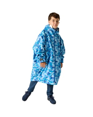 Regatta Kids Spirit Of Adventure Hooded Waterproof Warm Drying Changing Robe